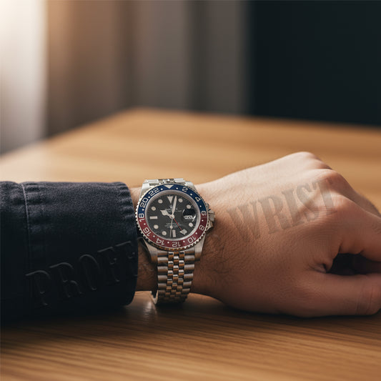 Rolex Steel GMT-Master II 40 Watch - Blue And Red Pepsi Bezel - Black Dial - Jubilee Bracelet - 126710BLRO j