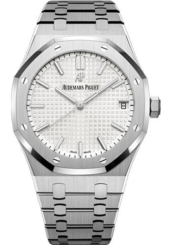 Audemars Piguet Royal Oak Self Winding Watch - 41mm Stainless Steel Case - Silver Dial - Bracelet