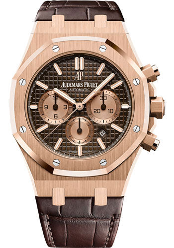 Audemars Piguet Royal Oak Chronograph Watch - BROWN Strap