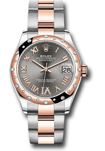 Rolex Steel and Everose Gold Datejust 31 Watch - 24 Diamond Bezel - Mother-Of-Pearl Diamond Dial - Oyster Bracelet 278341RBR dkrhdr6o