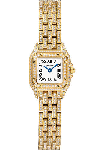 Cartier Panth�re de Cartier Watch - 25 mm x 21 mm Steel Case - Silvered Dial - 18K Yellow Gold Diamond Bracelet - HPI01552