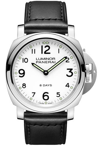 Panerai Luminor Base 8 Days Acciaio Watch - PAM00561 - Wrist NYC