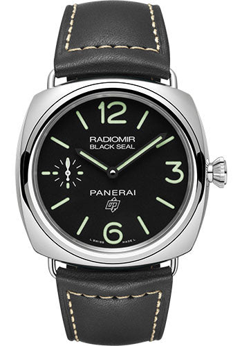 Panerai Radiomir Black Seal Logo - 45mm - Polished Steel - PAM00754 - Wrist NYC