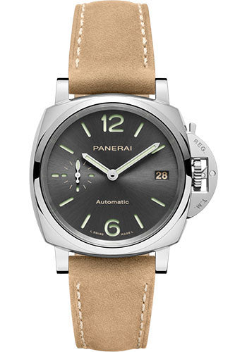 Panerai Luminor Due - 38mm - Polished Steel - Sun-Brushed Anthracite Dial - PAM00755 - Wrist NYC