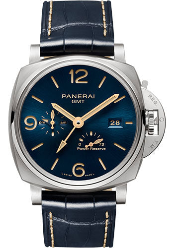 Panerai Luminor Due GMT Power Reserve - 45mm - Brushed Titanium - PAM00964 - Wrist NYC