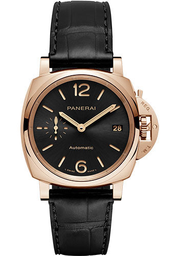 Panerai Luminor Due - 38mm - Polished Goldtech - Black Sun-Brushed Dial - PAM01029 - Wrist NYC