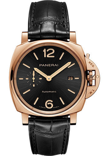 Panerai Luminor Due - 42mm - Polished Goldtech - Black Sun-Brushed Dial - PAM01041 - Wrist NYC