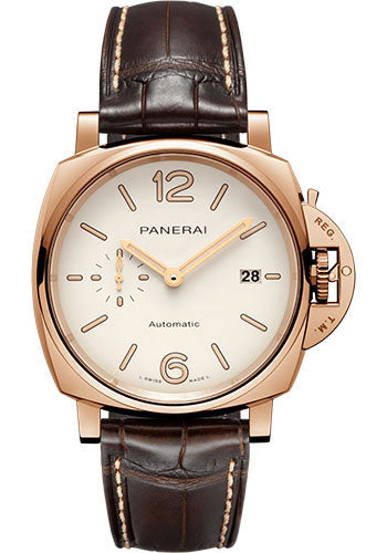 Panerai Luminor Due - 42mm - Polished Goldtech - White Dial - PAM01042 - Wrist NYC