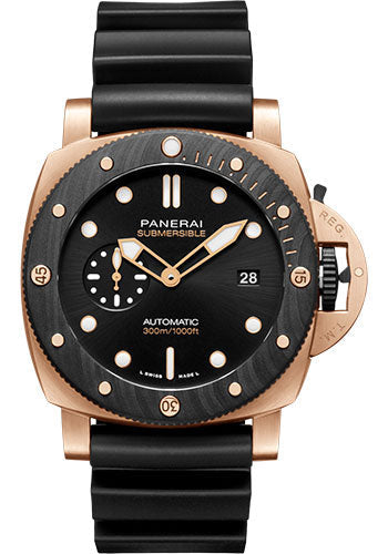 Panerai Submersible Goldtechª OroCarbo - 44mm - Brushed Goldtech - PAM01070 - Wrist NYC