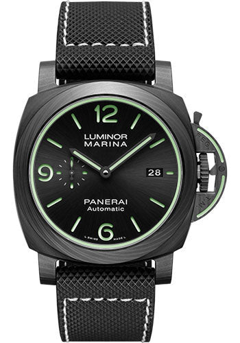 Panerai Luminor Marina Carbotechª - 44mm - Carbotech - Black Sun-Brushed Dial - PAM01118 - Wrist NYC