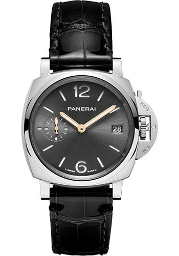 Panerai Luminor Due - 38mm Polished Steel Case - Anthracite Sun-Brushed Dial - PAM01247 - Wrist NYC