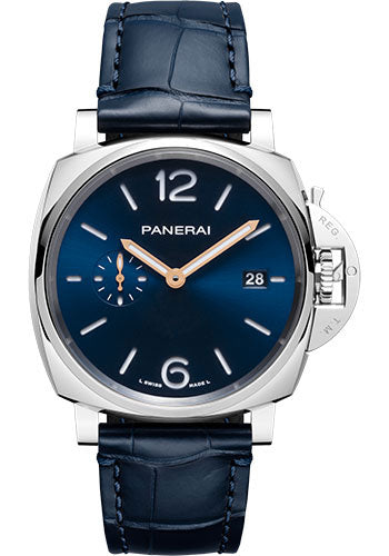 Panerai Luminor Due - 42mm Steel Case - Blue Sun-Brushed Dial - PAM01274 - Wrist NYC