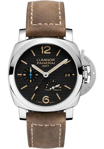 Panerai Luminor 1950 3 Days GMT Power Reserve Automatic Acciaio Watch - PAM01537 - Wrist NYC