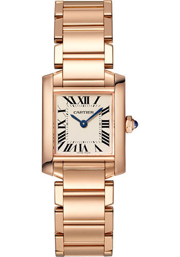 Cartier Tank Fran�aise Watch - 25 mm Pink Gold Case - WGTA0029