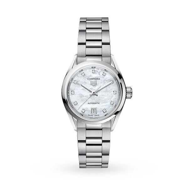 TAG Heuer - Carrera Three-Hand 29mm Automatic Ladies Watch - WBN2412.B