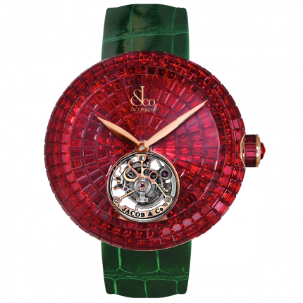 Jacob & Co. Brilliant Flying Tourbillon Baguette Ruby 47 mm BT543.40.B